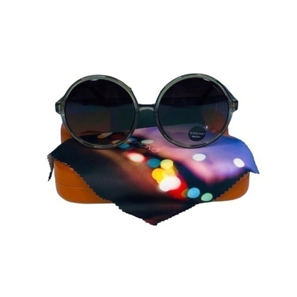 KOMONO NEW Sunglasses COCO black smoke round frame - Picture 11 of 11